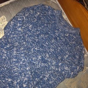 Blue and white Abercrombie and Fitch sweater